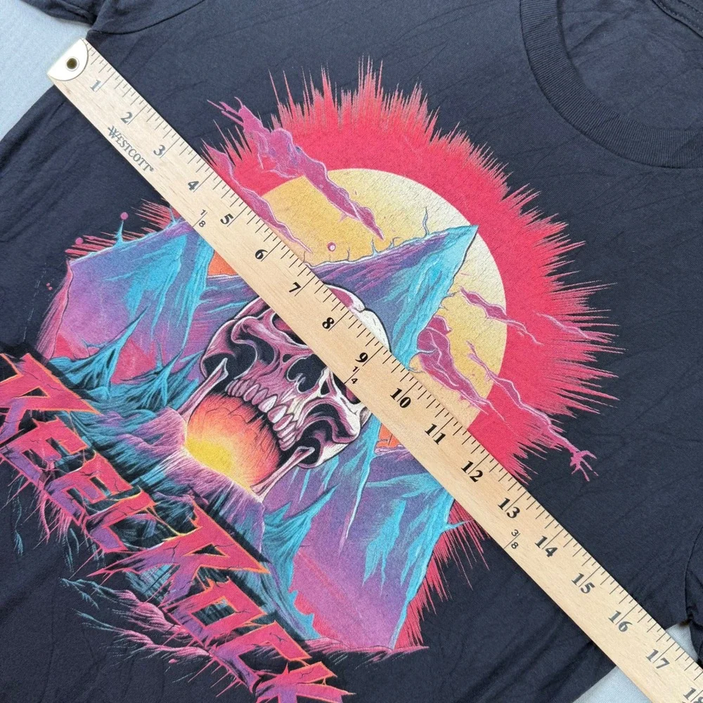 Reel Rock Film T Shirt XS Slim‎ Vince Anderson Skull Graphic Black Rock Climbing